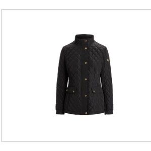 Ralph Lauren Diamond-Quilted Mockneck Jacket